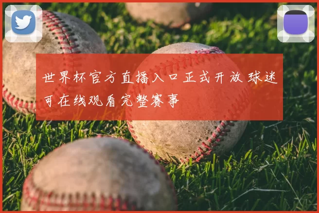 世界杯官方直播入口正式开放 球迷可在线观看完整赛事